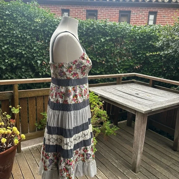 Nanette Lepore tiered mixed print sundress - Picture 3 of 6